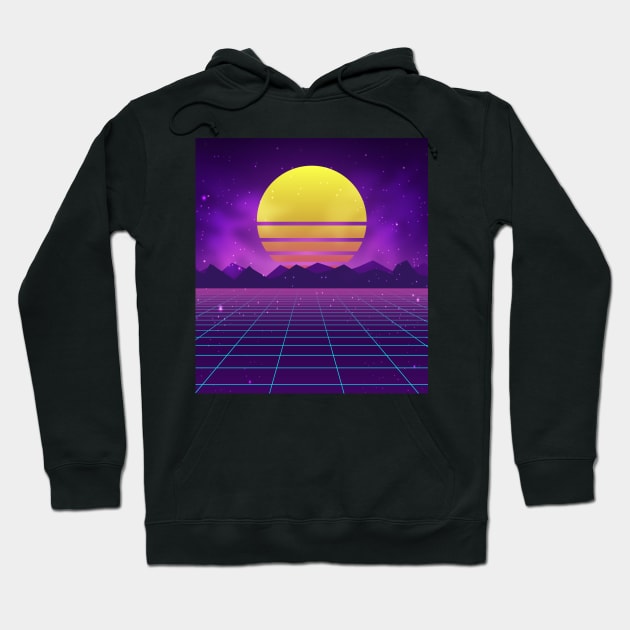 Vaporwave Midnight Aesthetics Hoodie by edmproject